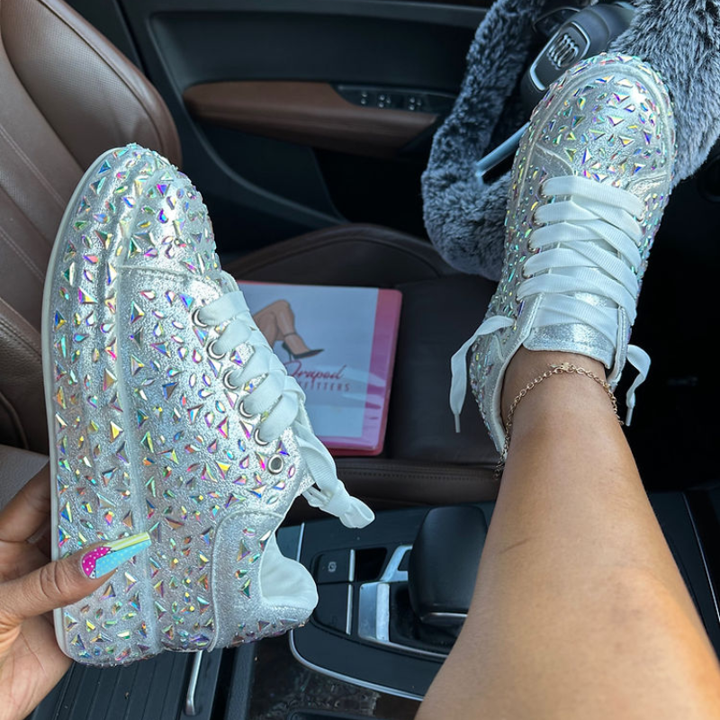 Rhinestone Dazzle Fashion Sneakers