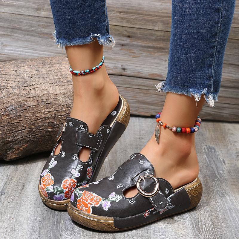 G522 Summer New Retro Casual Women's Wedge Sandals