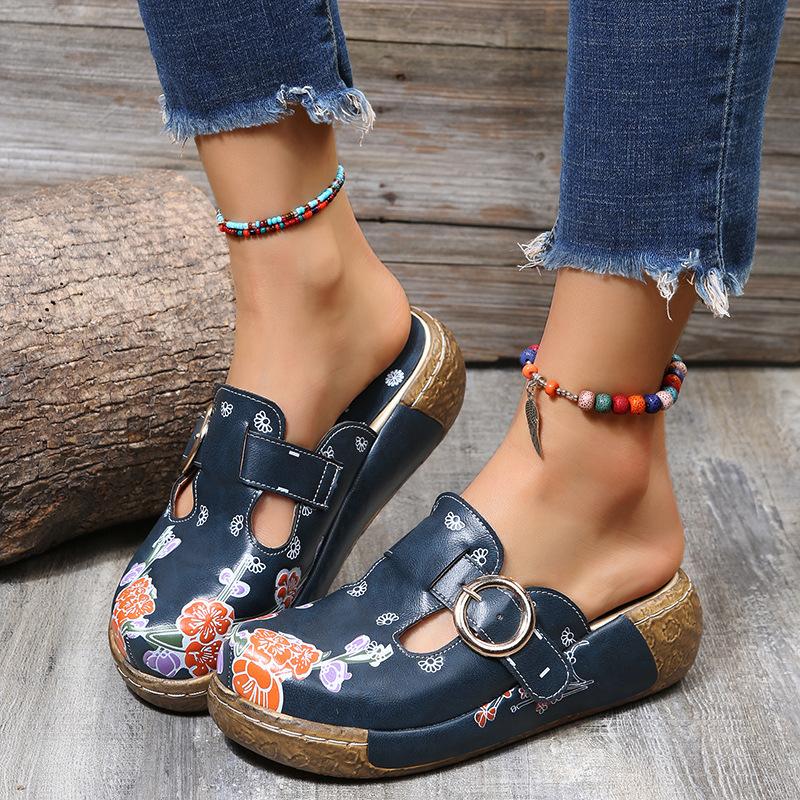 G522 Summer New Retro Casual Women's Wedge Sandals