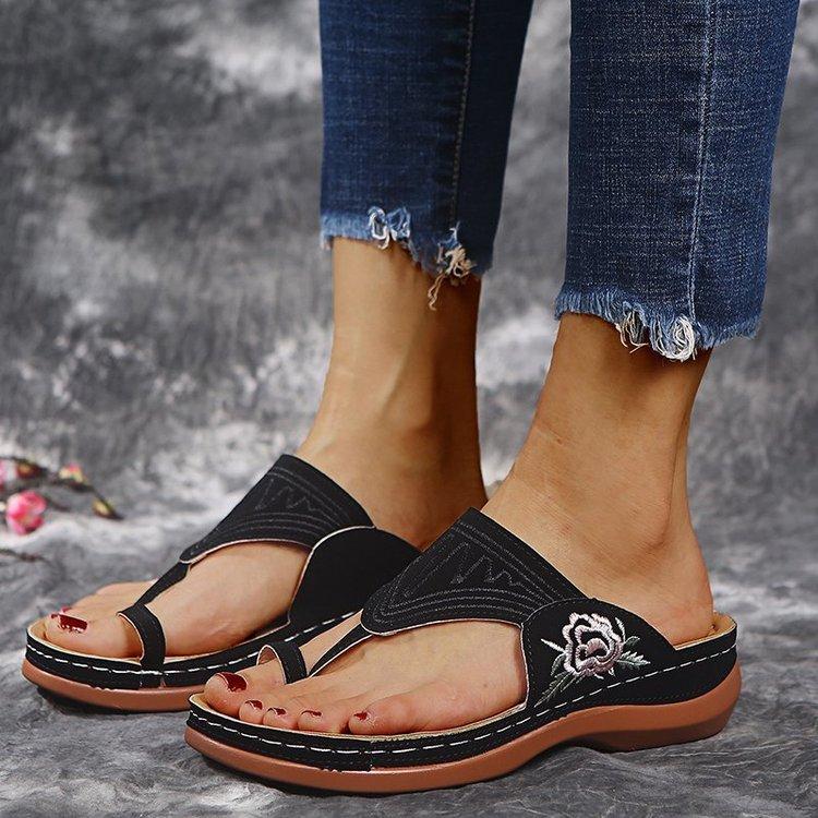 ML H50 Summer New Retro Casual Women's Wedge Sandals