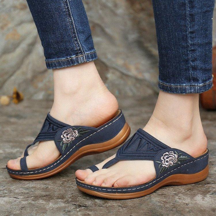 ML H50 Summer New Retro Casual Women's Wedge Sandals