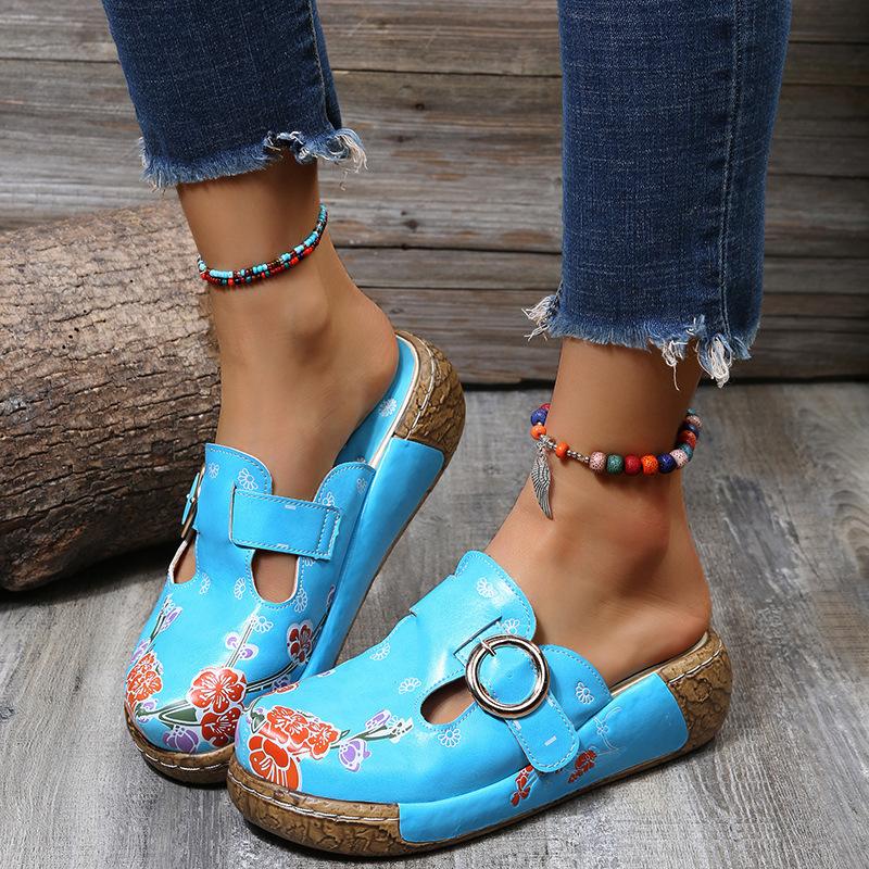 G522 Summer New Retro Casual Women's Wedge Sandals