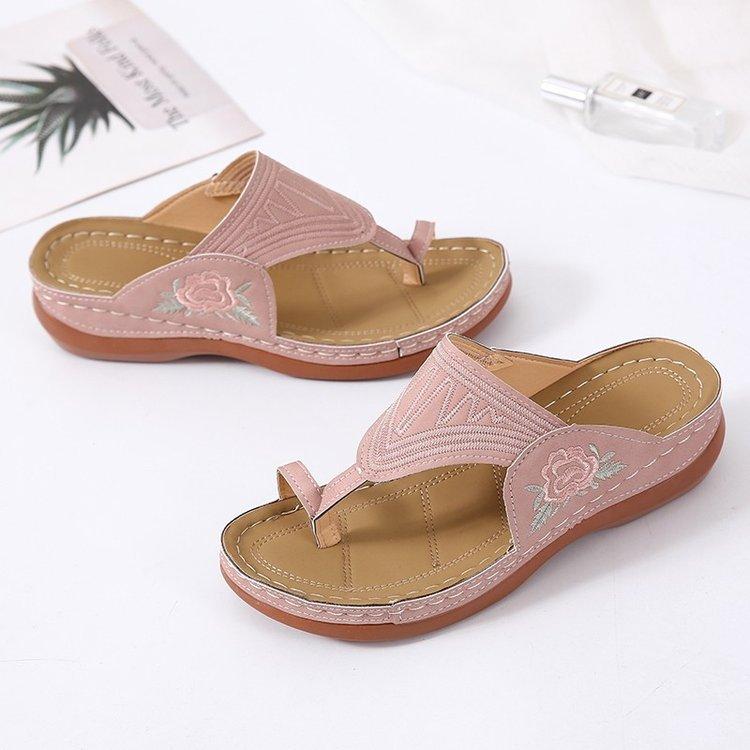 ML H50 Summer New Retro Casual Women's Wedge Sandals