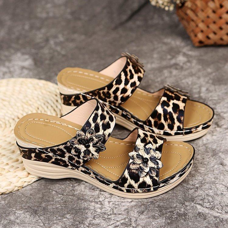 H120 Summer New Retro Casual Women's Wedge Sandals