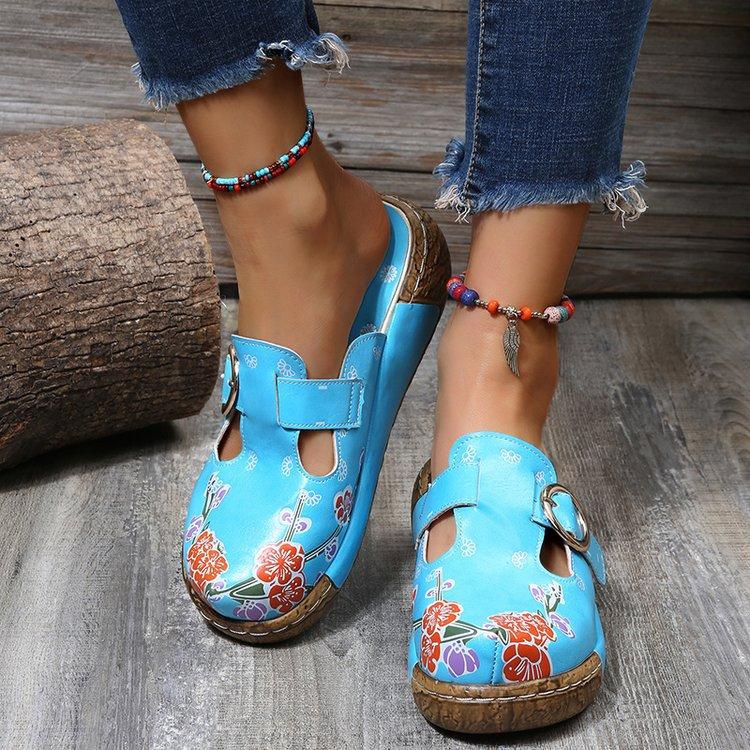 G522 Summer New Retro Casual Women's Wedge Sandals