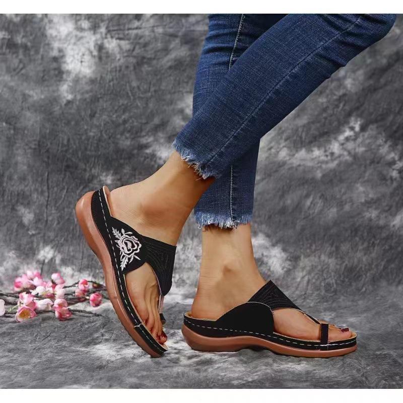 ML H50 Summer New Retro Casual Women's Wedge Sandals