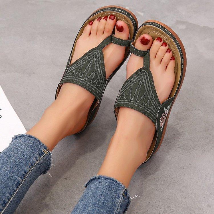 ML H50 Summer New Retro Casual Women's Wedge Sandals