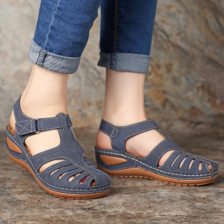 AL684 Summer New Retro Casual Women's Wedge Sandals