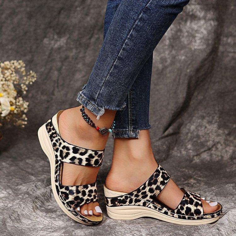 H120 Summer New Retro Casual Women's Wedge Sandals